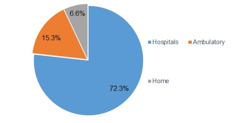 Africa Medical Devices Market, by End Users, 2017 (% Market Share)