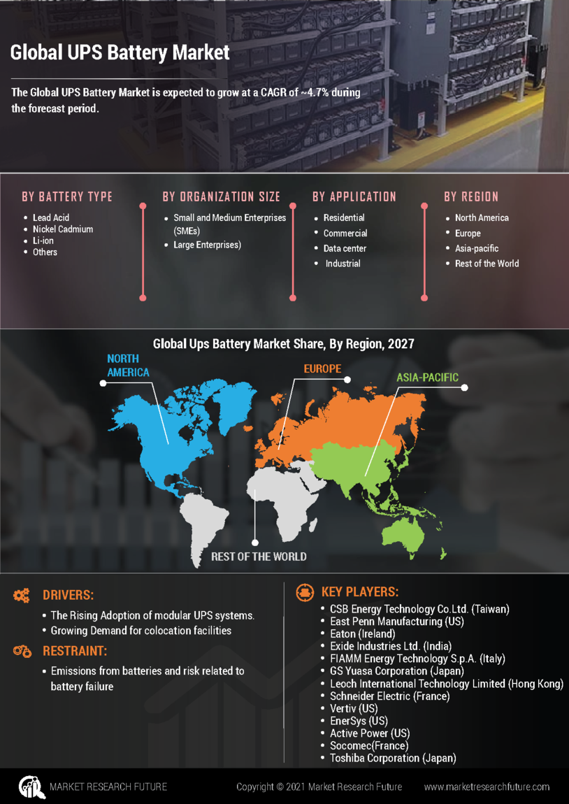 Infographics UPS Battery Market Size, Share, Growth Report, 2030