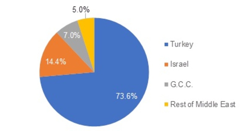 Middle East K-Feldspar Market, by Region